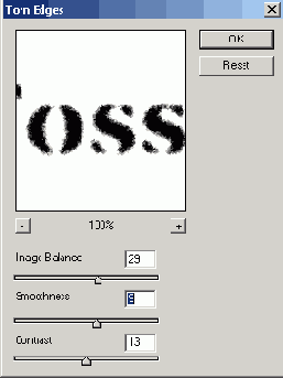 Выберите Filter > Sketch (Эскиз) > Torn Edges (Рваные края)