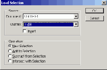 Выберите команду Select > Load