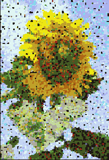   Filter > Pixelate > Facet