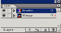 Покажите слой Graphic на палитре Layers