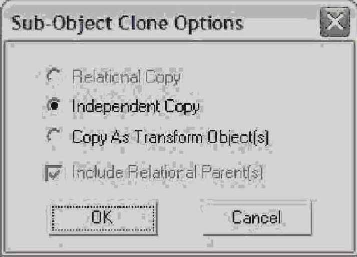 . 10.28.   Sub-Object Clone Options      NURBS-